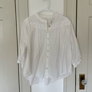 Neuflora white cotton blouse